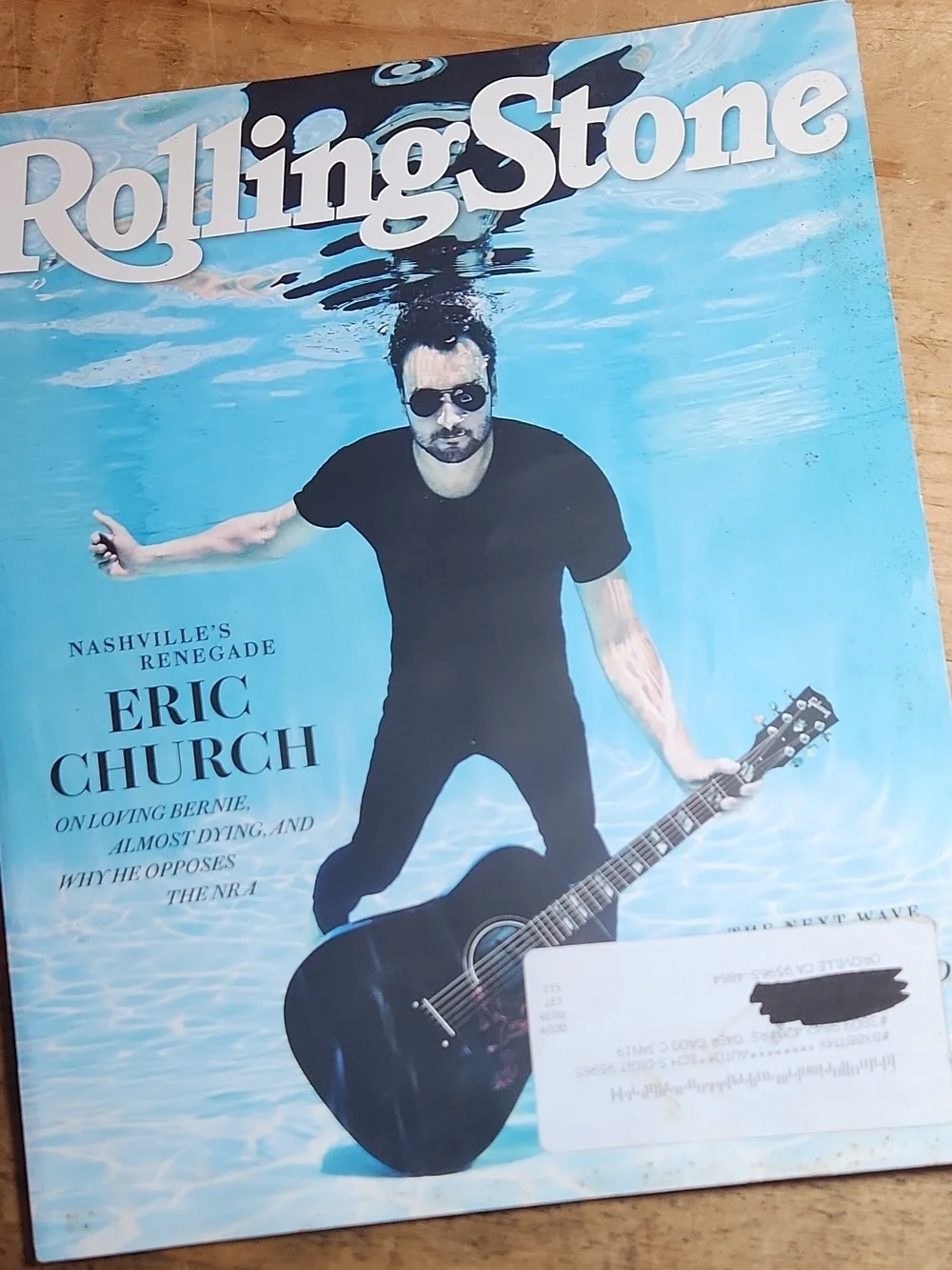 Rolling Stone Issue 1318 Aug 2018 Eric Church Cover, Good Condition, Never Read